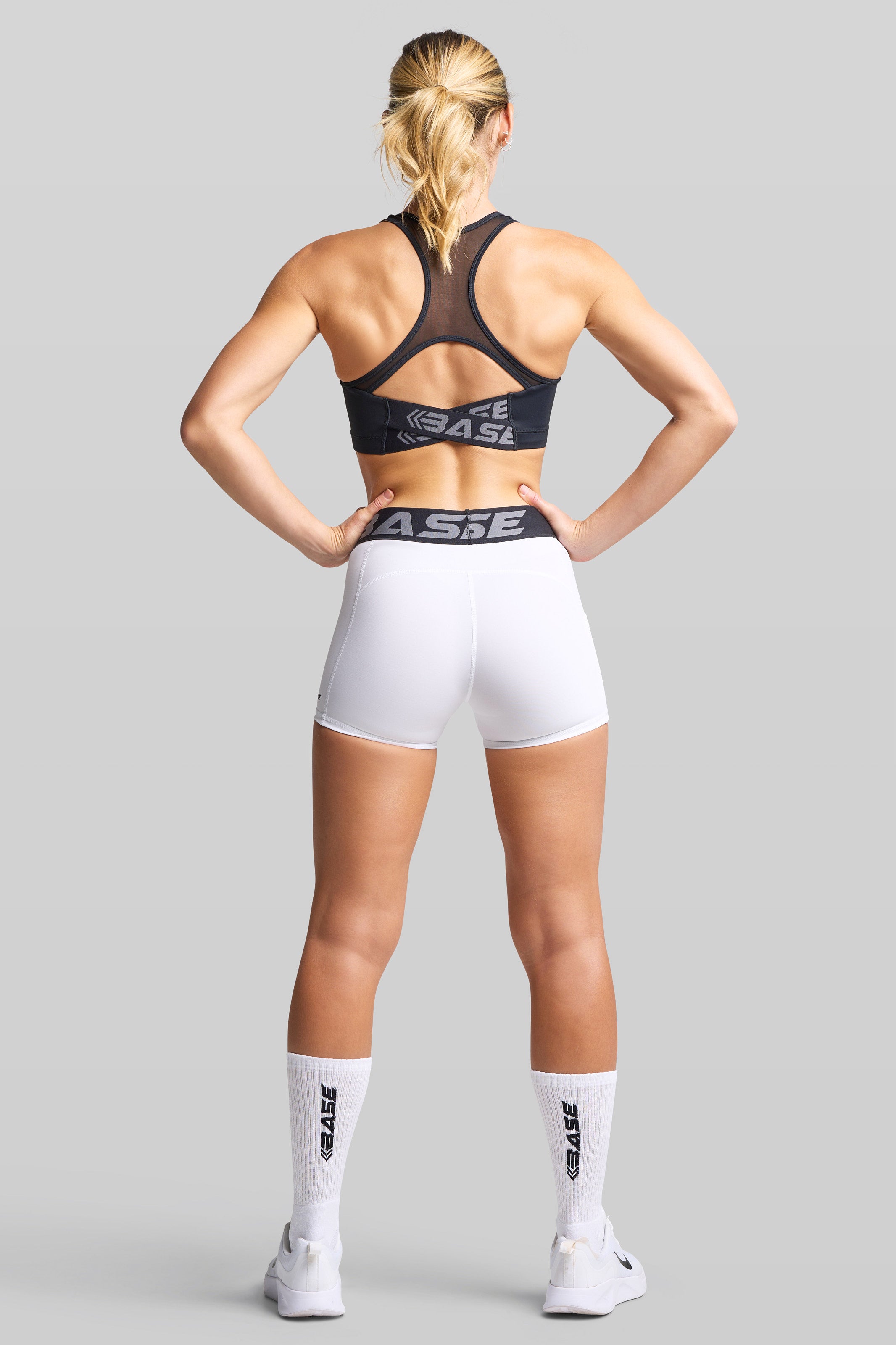 BASE Unisex Crew Socks - White