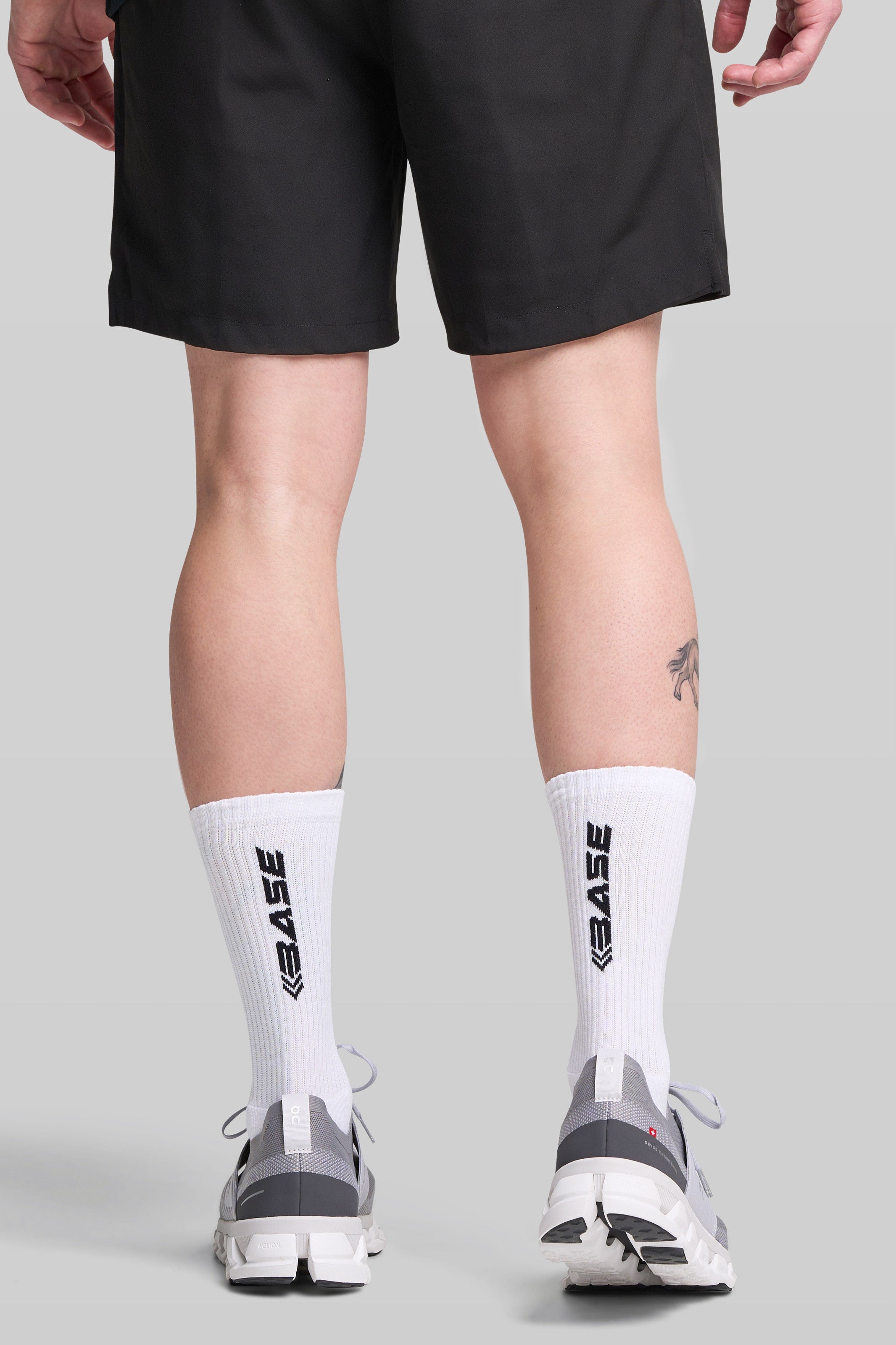 BASE Unisex Crew Socks - White