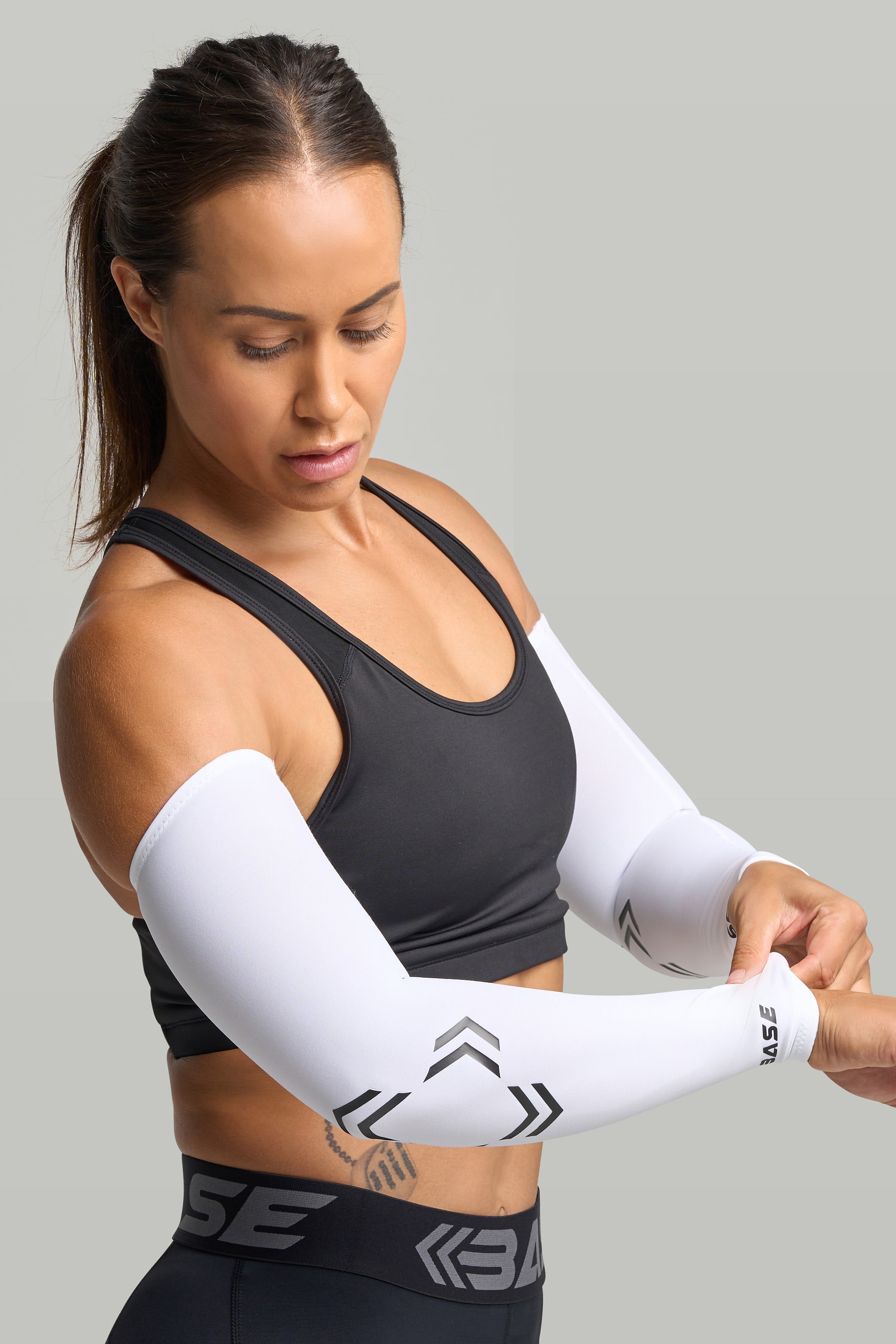 BASE Compression Arm Sleeve (Pair) - White