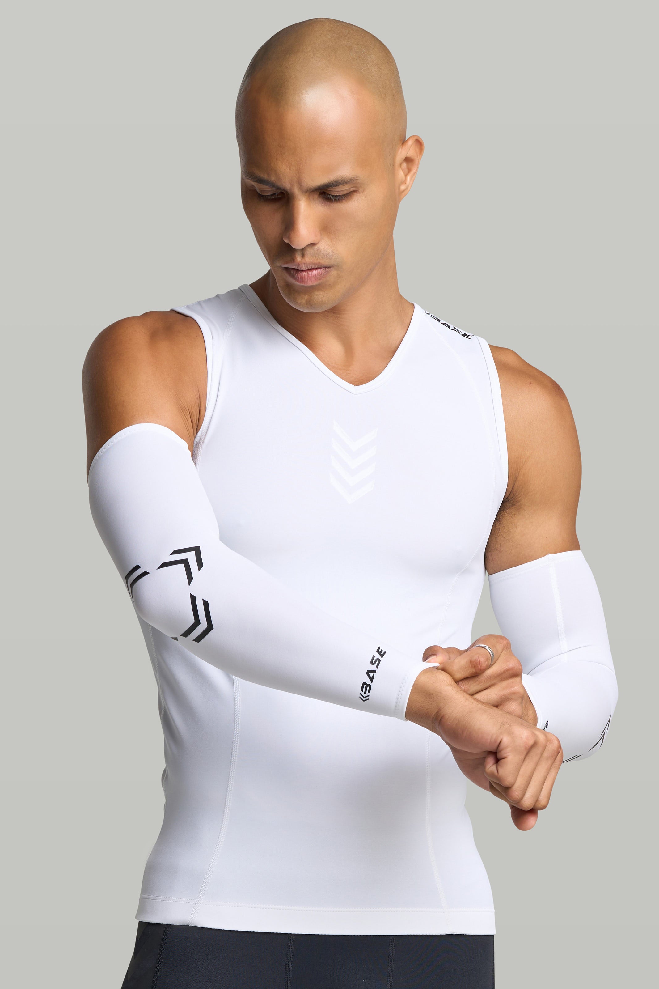 BASE Compression Arm Sleeve (Pair) - White