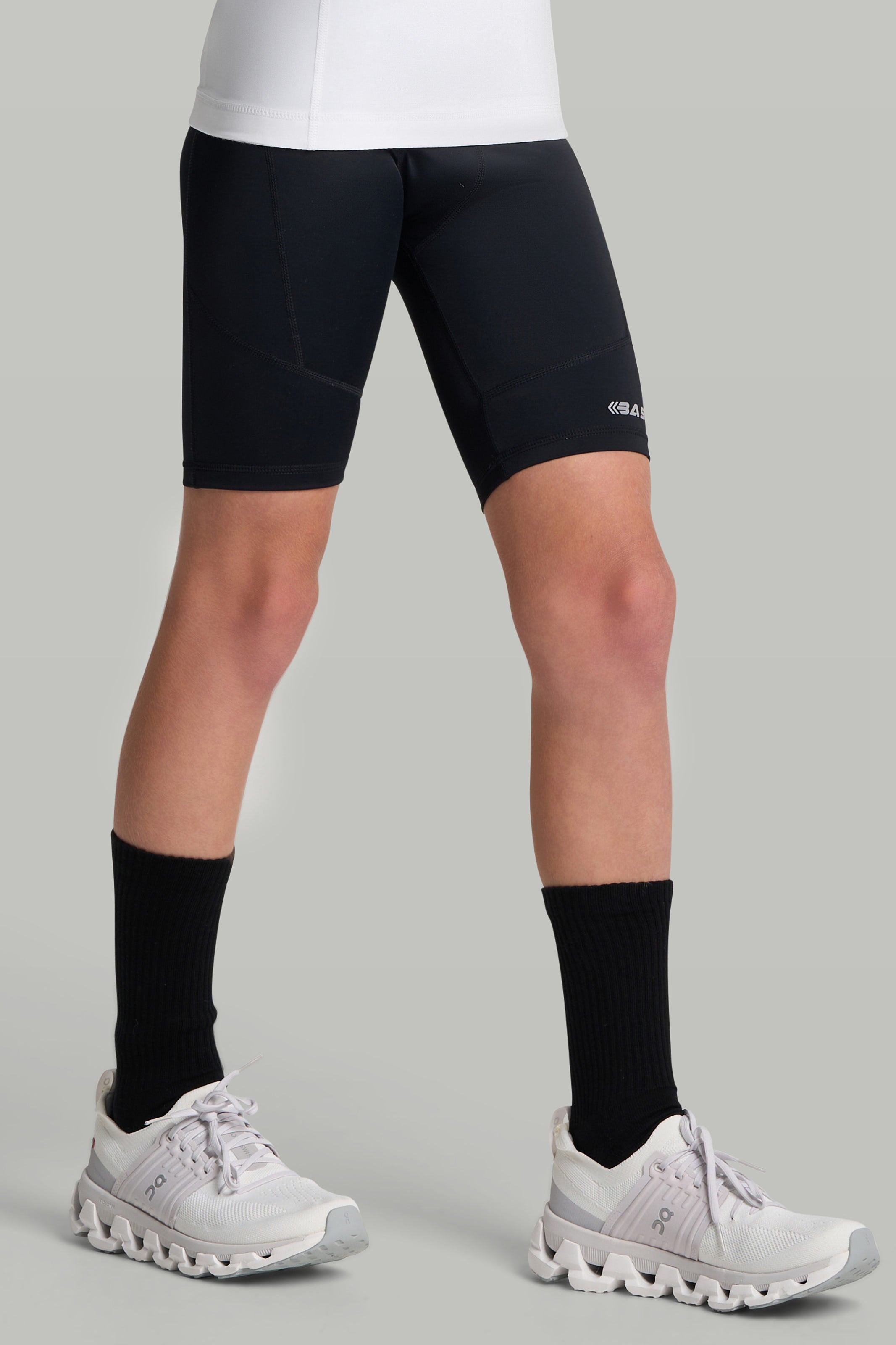 BASE Boys Compression Shorts - Black