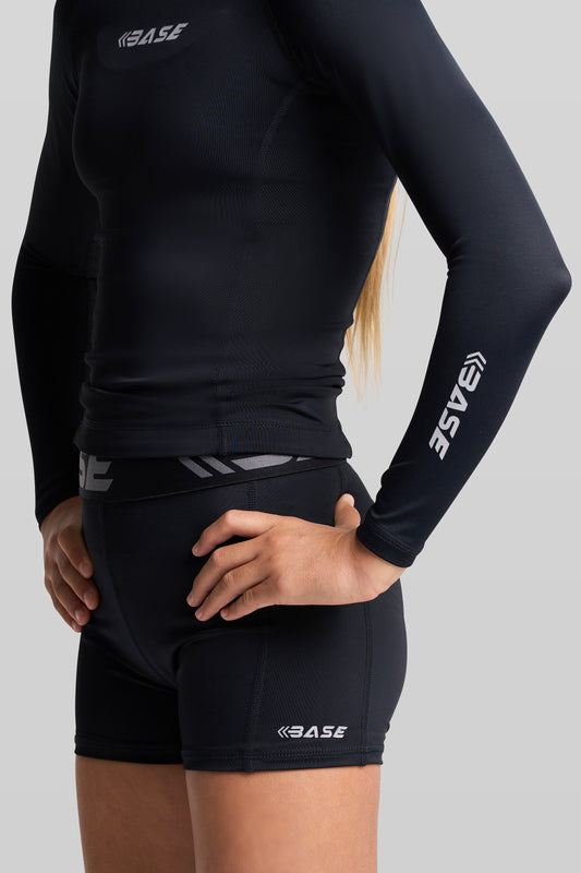 BASE Girls's 3" Training Shorts - Black