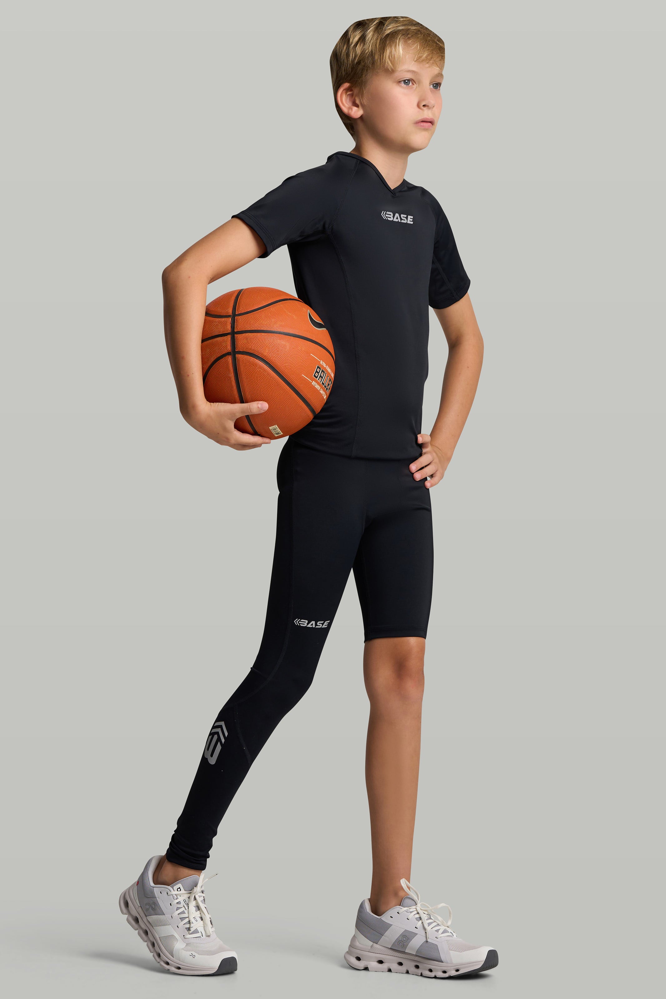 BASE Boys Adapted Compression Tights (Left Leg Short)