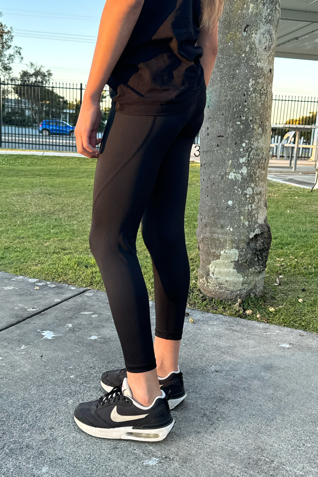 BASE Youth Girls Active Tights - Black