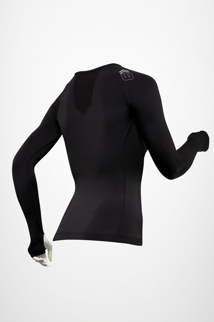 BASE Women's Long Sleeve Compression Tee - Black