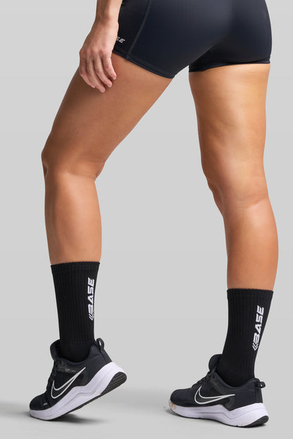BASE Unisex Crew Socks - Black
