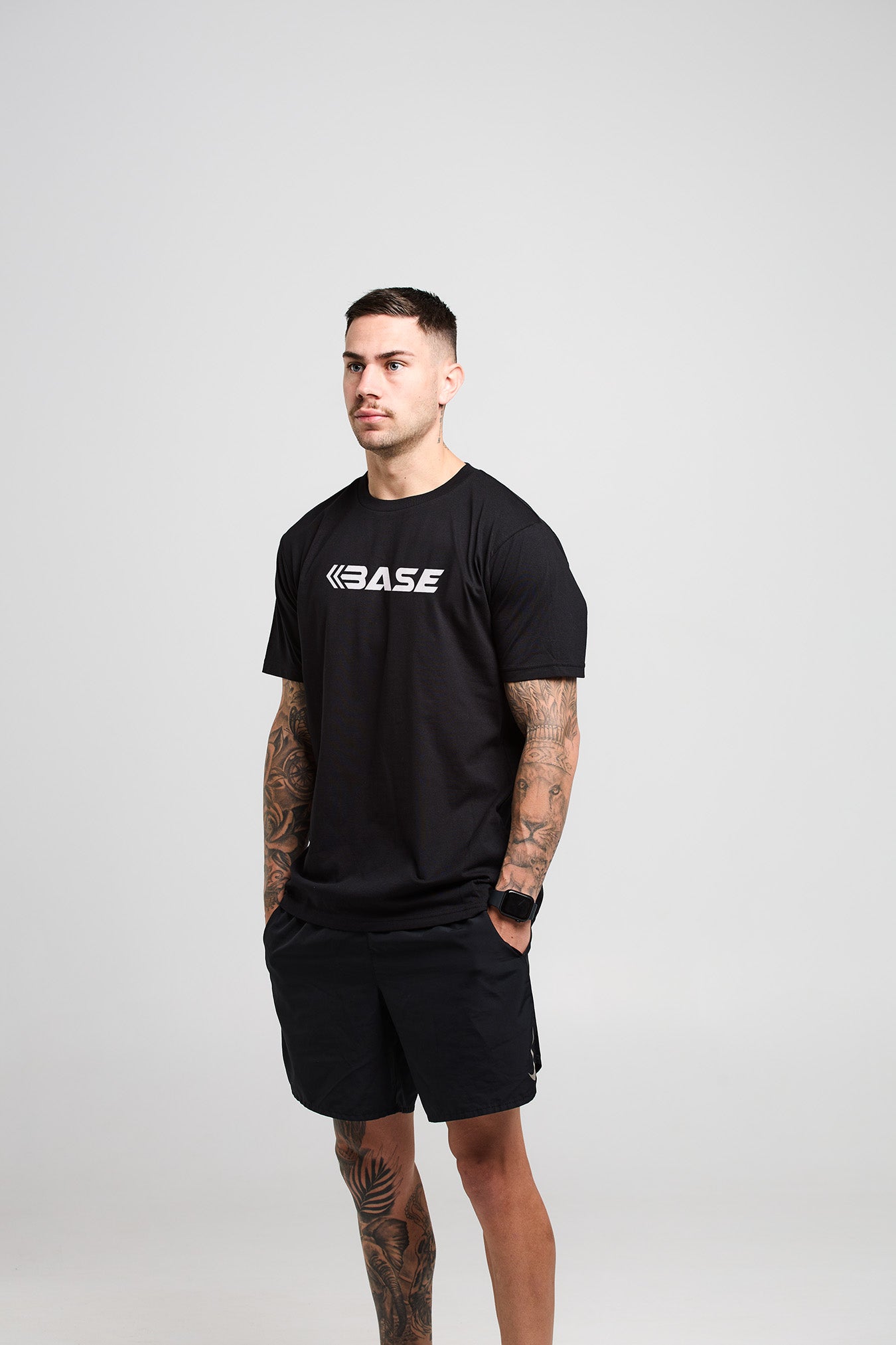 BASE Mens Logo Tee - Black