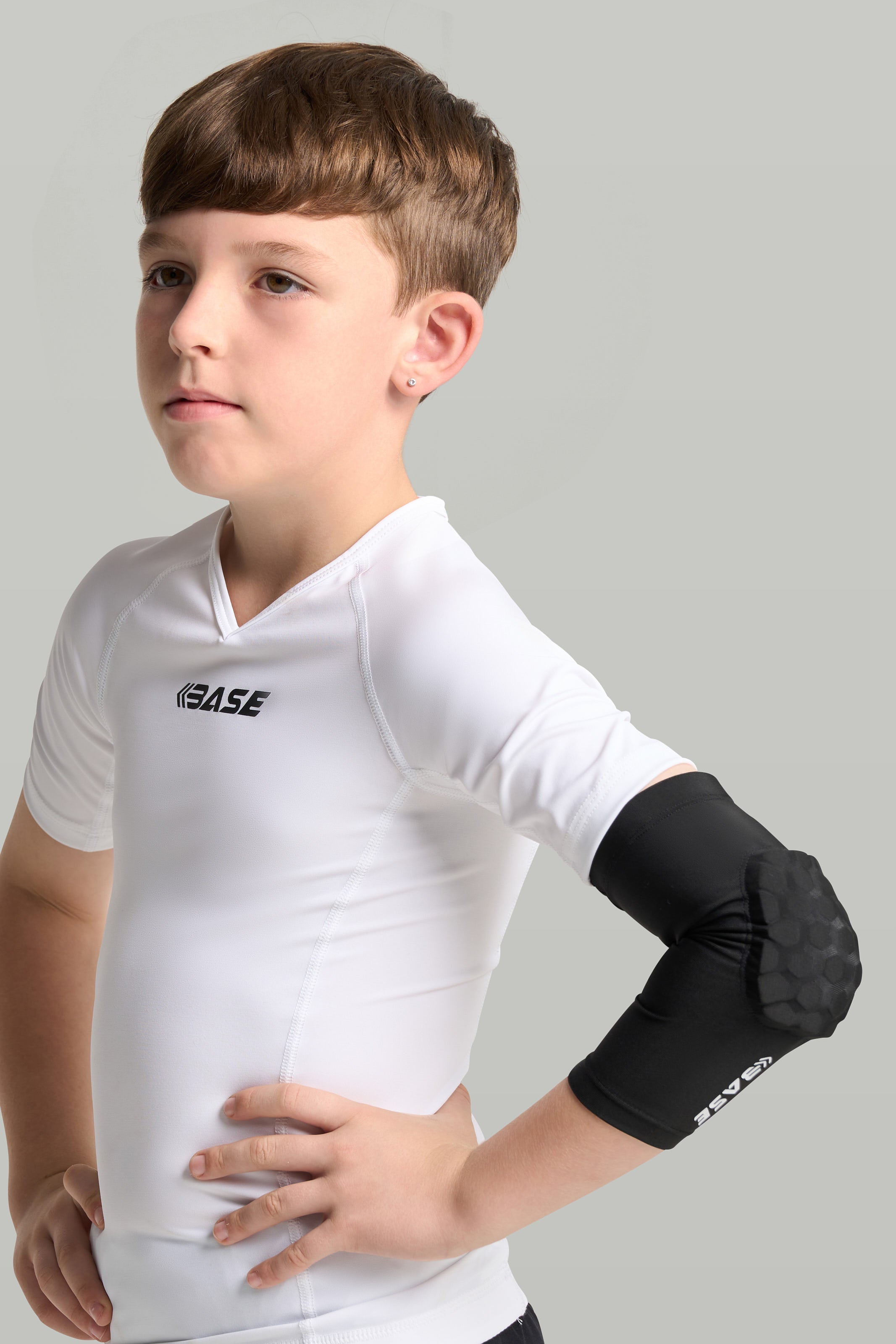 BASE Compression Padded Arm Guard (Single) - Black