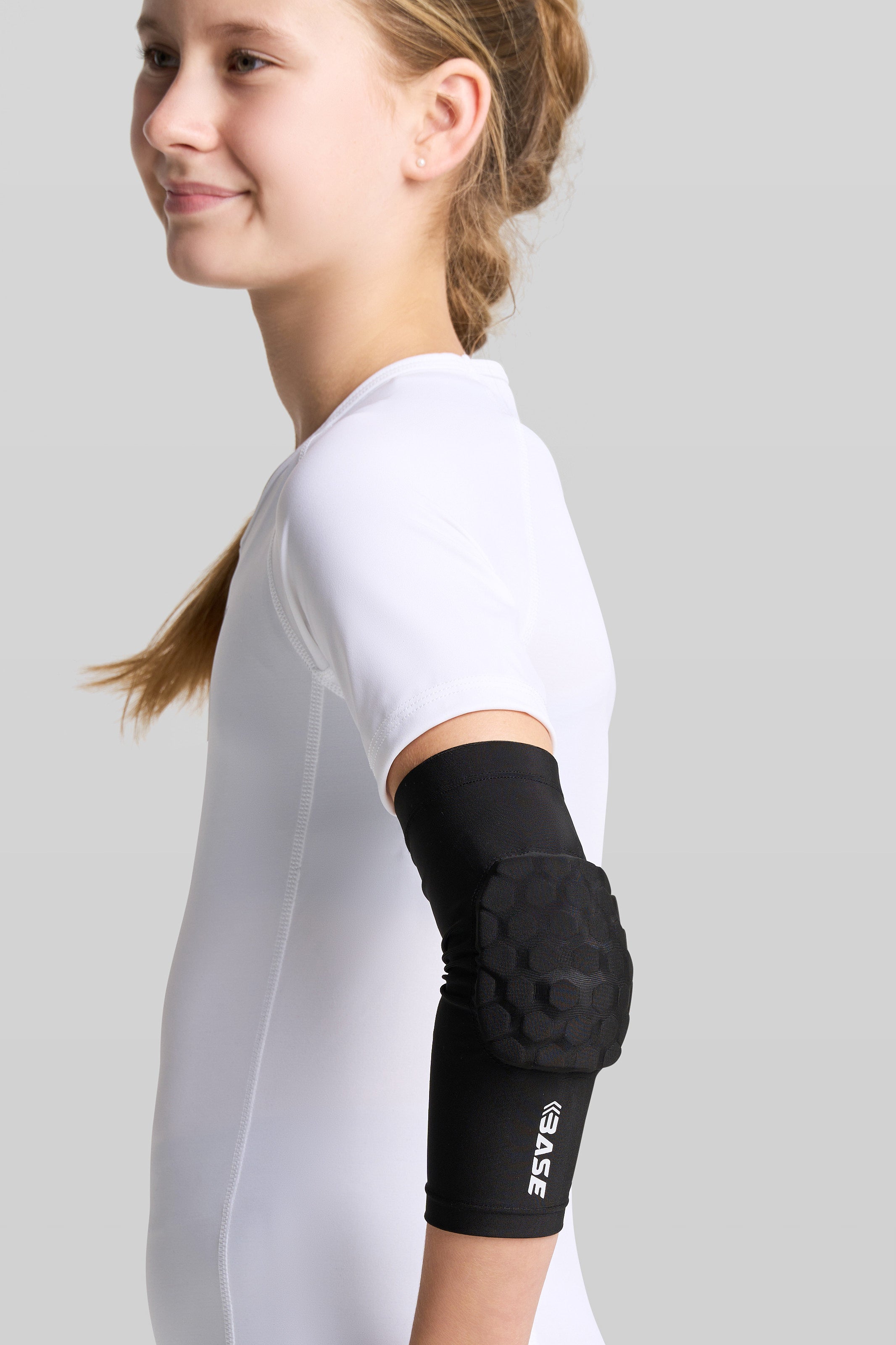 BASE Compression Padded Arm Guard (Single) - Black