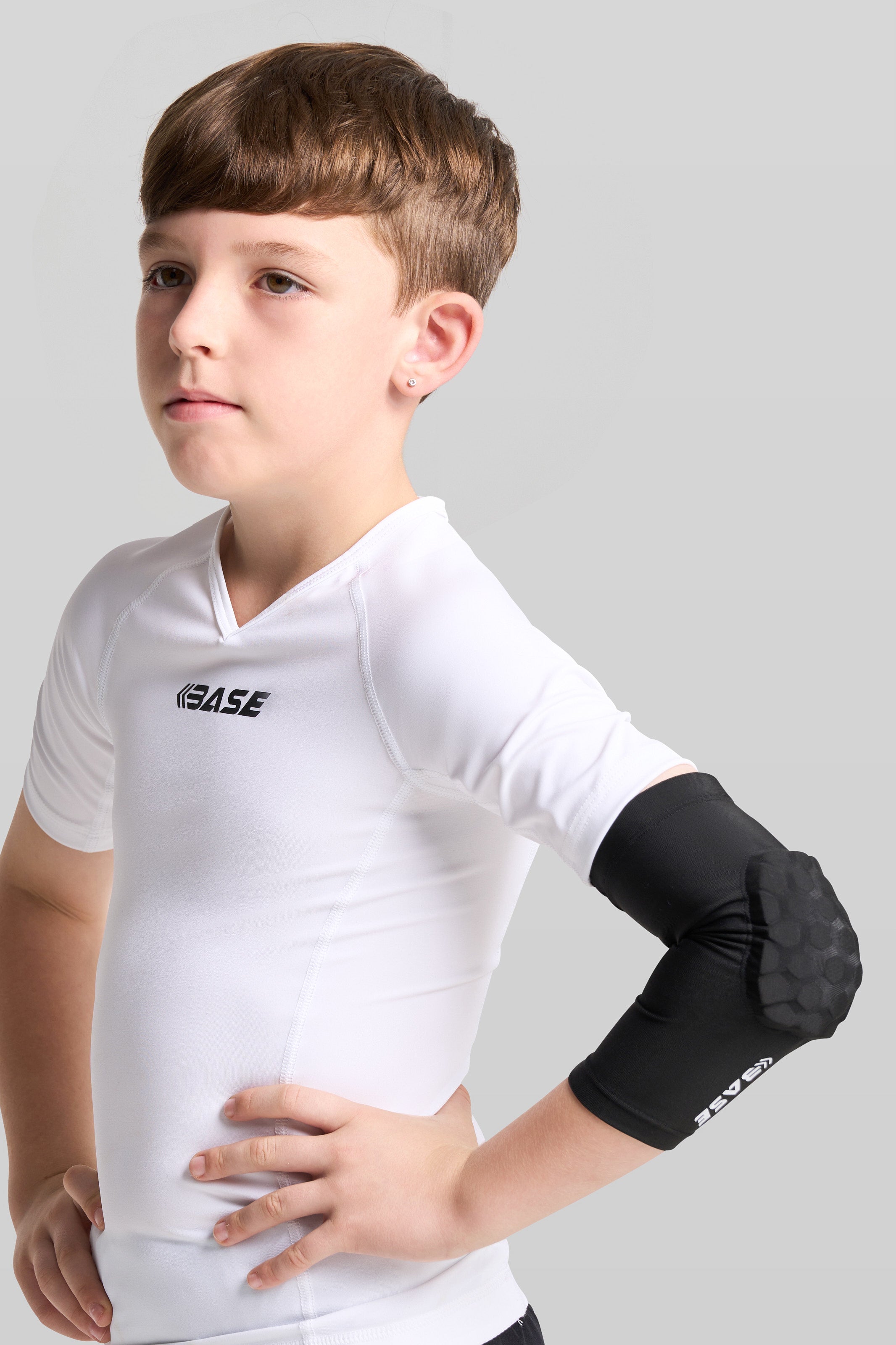BASE Compression Padded Arm Guard (Single) - Black