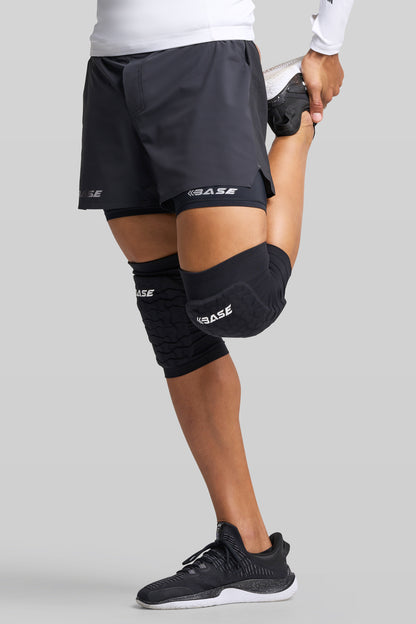 Court Padded Knee Guard (PAIR) - Black