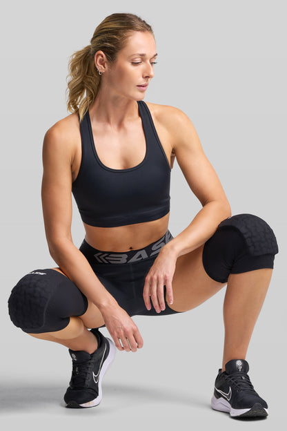 Court Padded Knee Guard (PAIR) - Black