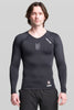 BASE + NBL Men's Long Sleeve Compression Tee - Black