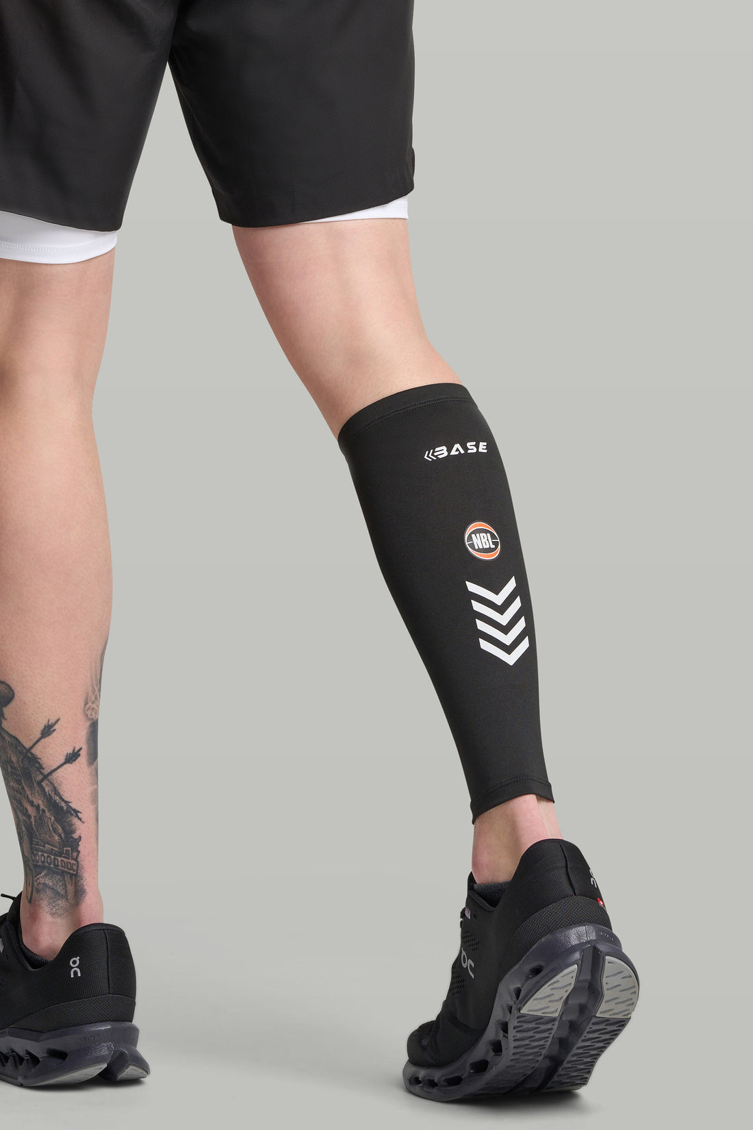 BASE + NBL Compression Calf Sleeve (Single) - Black