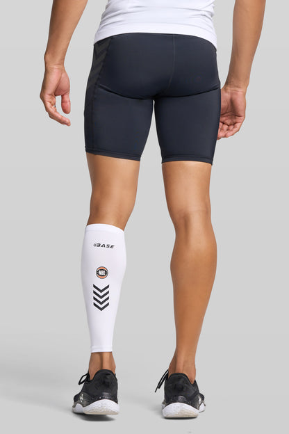 BASE + NBL Compression Calf Sleeve (Single) - White