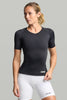 BASE Women's Short Sleeve Compression Tee - Black