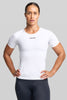 BASE Women's Short Sleeve Compression Tee - White