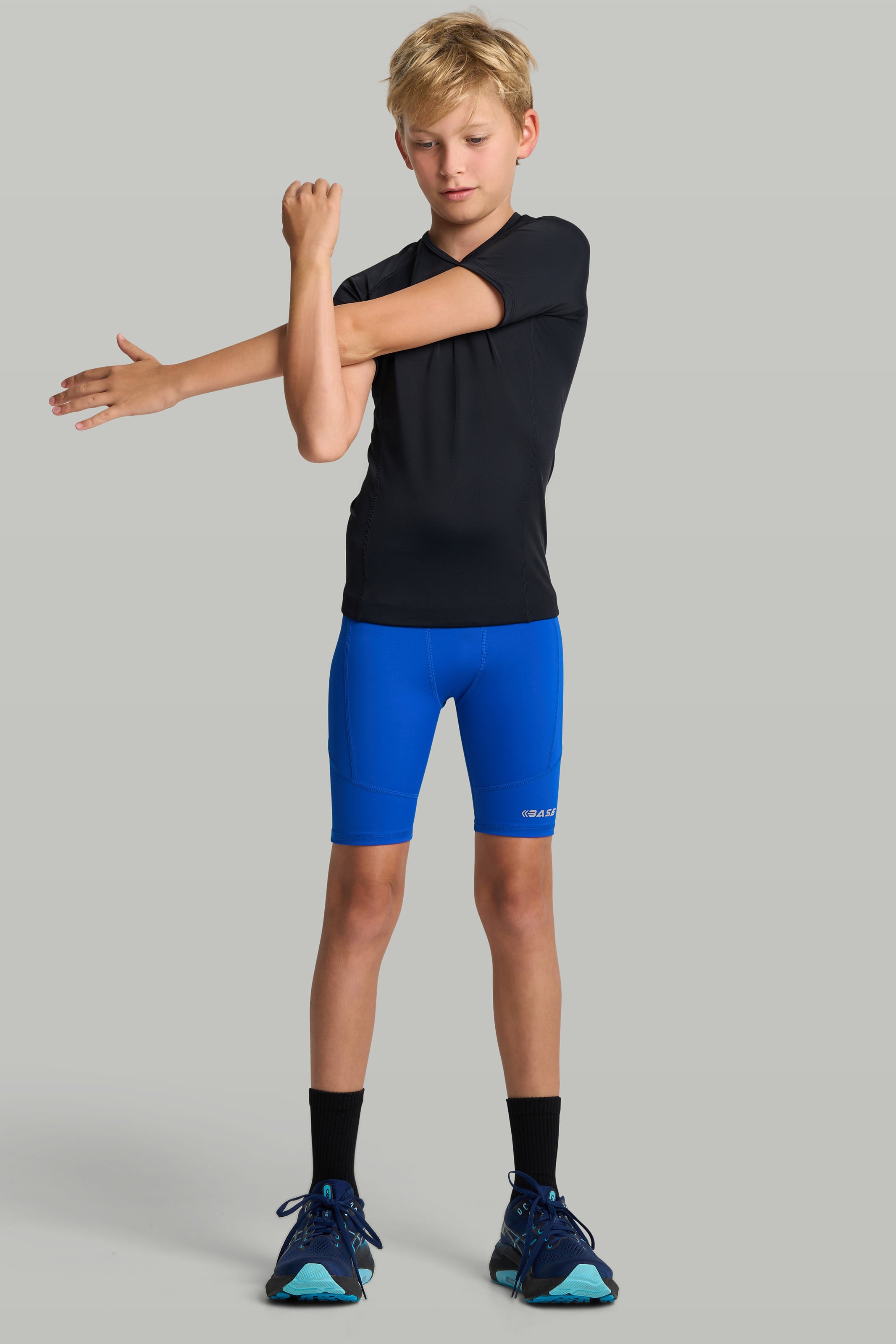 BASE Boys Compression Shorts - Royal