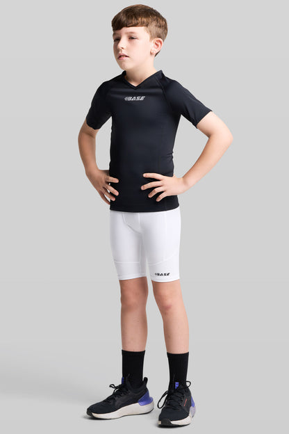 BASE Youth Short Sleeve Compression Tee - Black