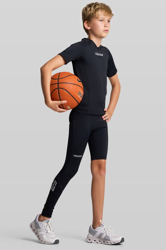 BASE Boys Adapted Compression Tights (Left Leg Short)