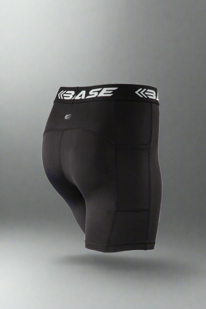 BASE Girls Active Compression Shorts - Black