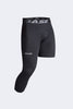 BASE Men's Adapted 3/4 Tights - Black (Left leg short)
