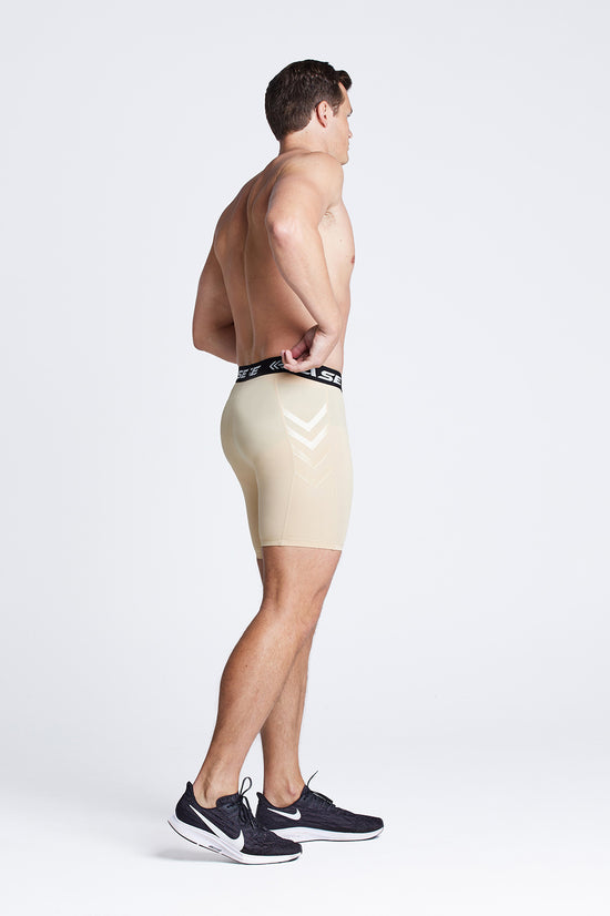 BASE Men's AFL Compression Shorts - Nude