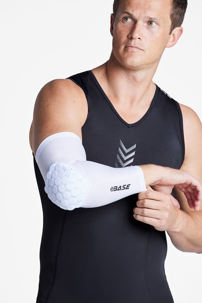 BASE Core Padded Knee Guard (Single) - White – BASE Compression