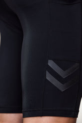 BASE Men's Long Compression Shorts - Black