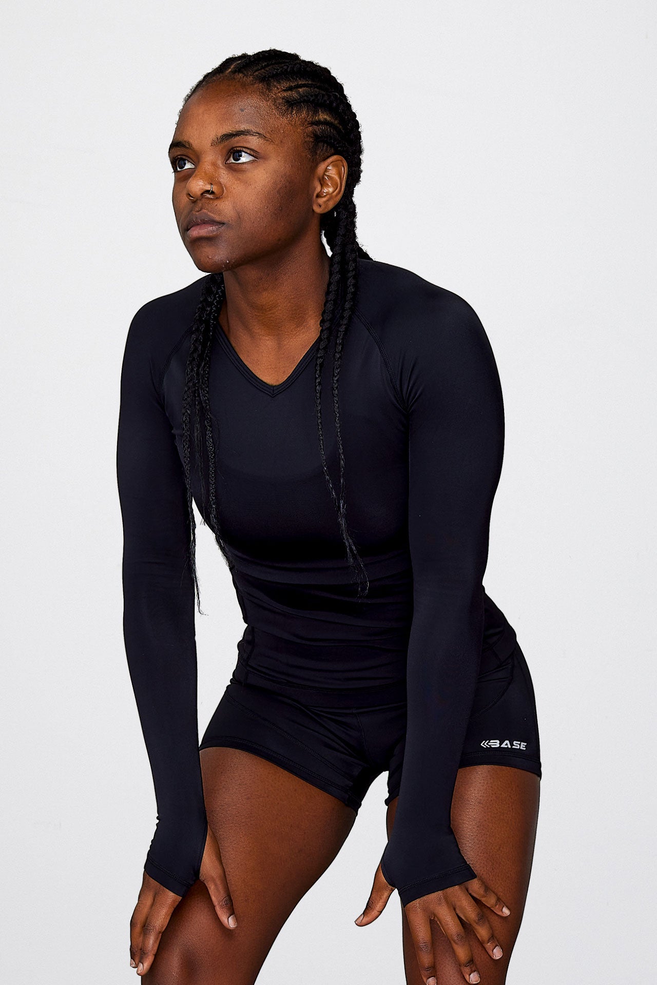 BASE Women's Long Sleeve Compression Tee - Black – BASE Compression