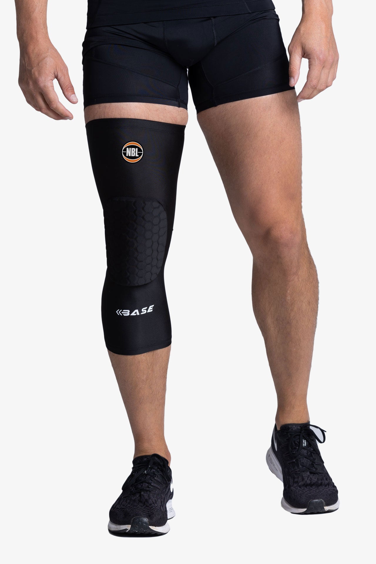 BASE + NBL Core Padded Knee Guard (Single) - Black – BASE Compression