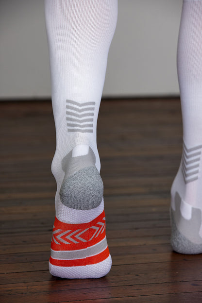 BASE - Compression Socks - White - anatomically fitted