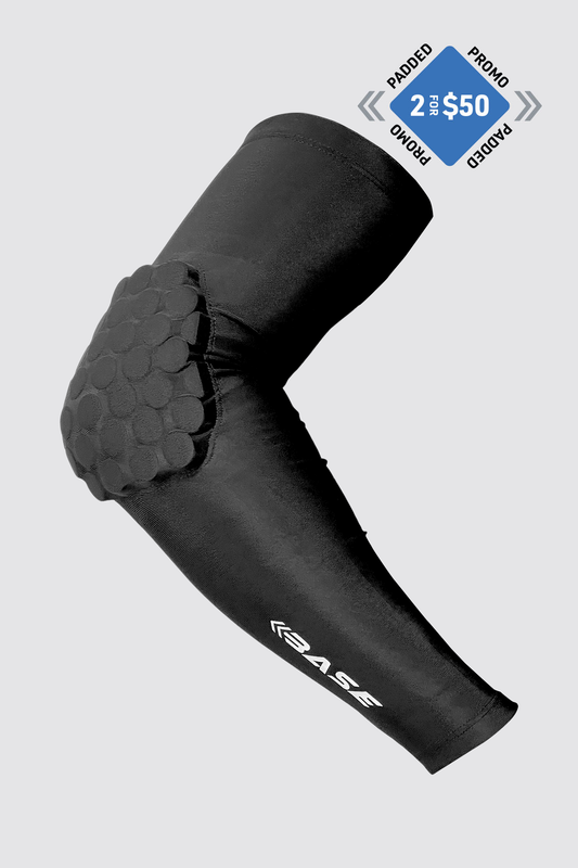 BASE Compression Padded Arm Guard (Single) - Black