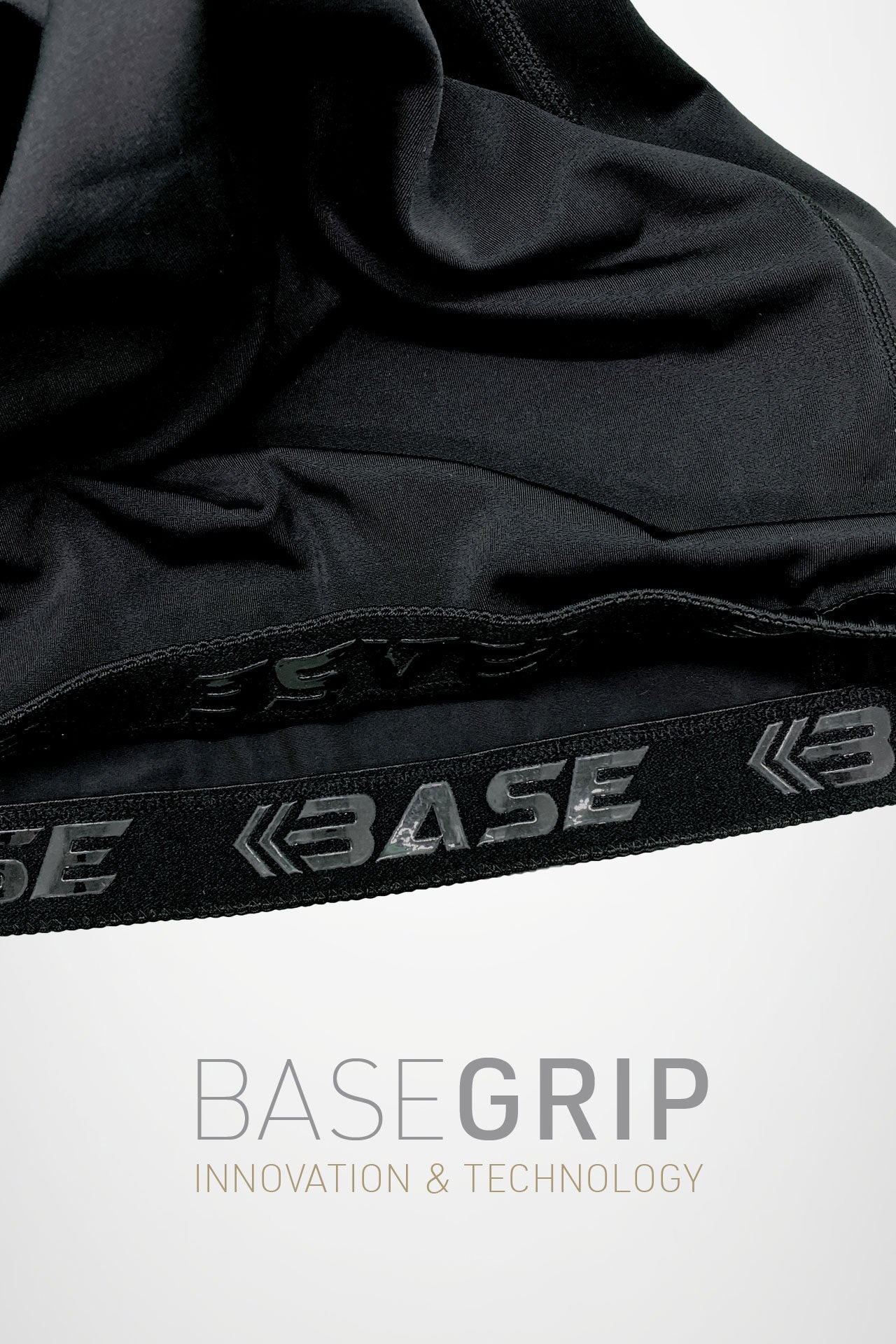 BASE Youth Long Sleeve Compression Tee - Black with BASEGRIP