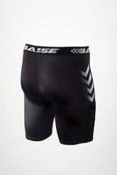BASE Men's Compression Shorts - Black - Back View