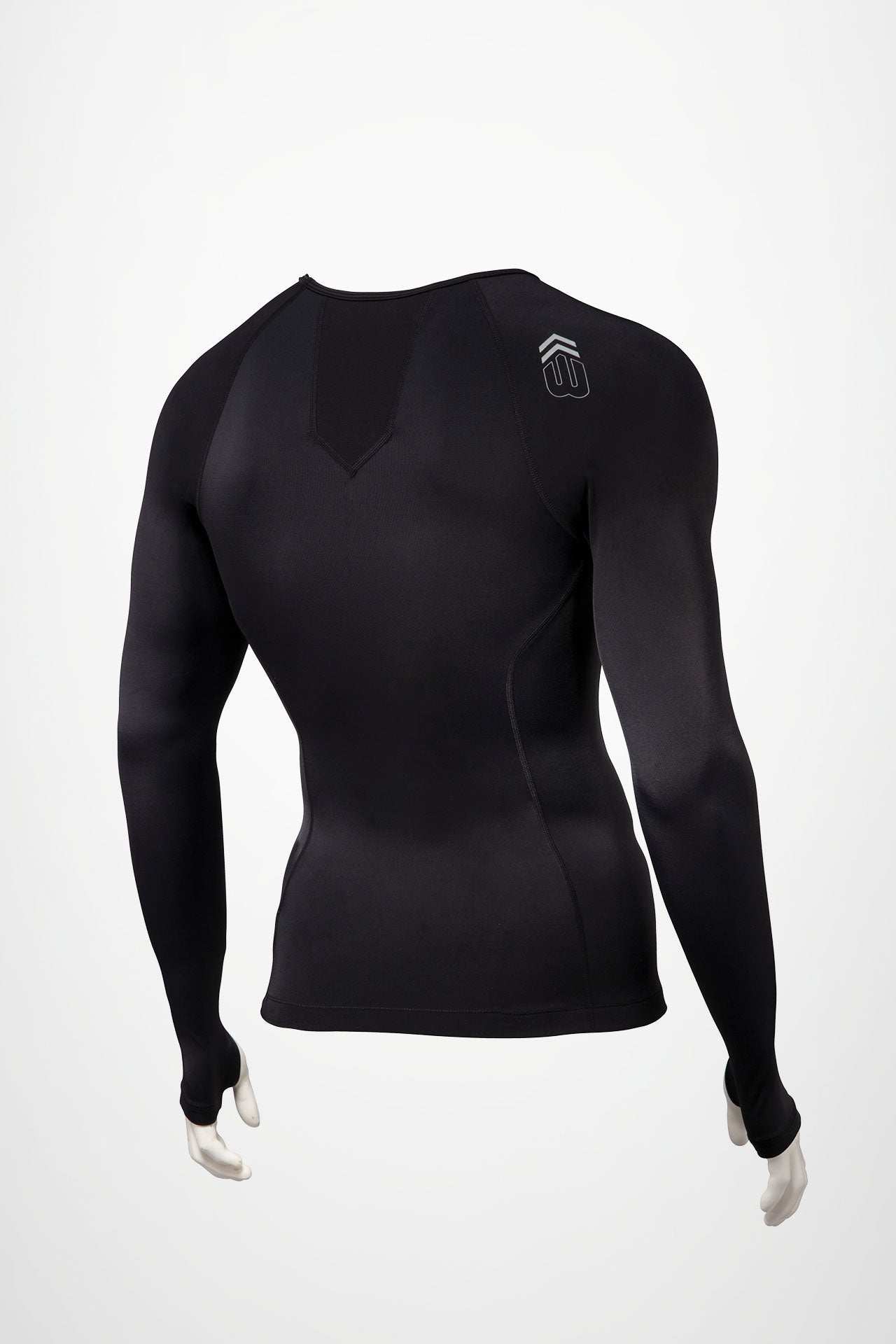 Mens thermal top outlet with thumb holes